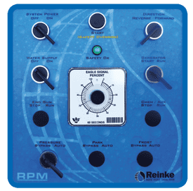 Reinke’s RPM Standard control panel equipped with all the features needed for today’s grower